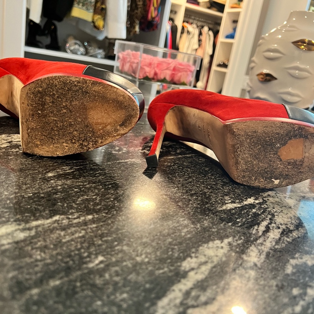 ❤️Red & Black YSL heels🖤 - Picture 11 of 13
